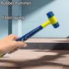 25/35/45mm Gummihammer Doppelkopf Multifunktional Doppelseitig Soft-Touch-Hammer Schwarzer Kunststoffbeschichteter Griff DIY Handwerkzeug