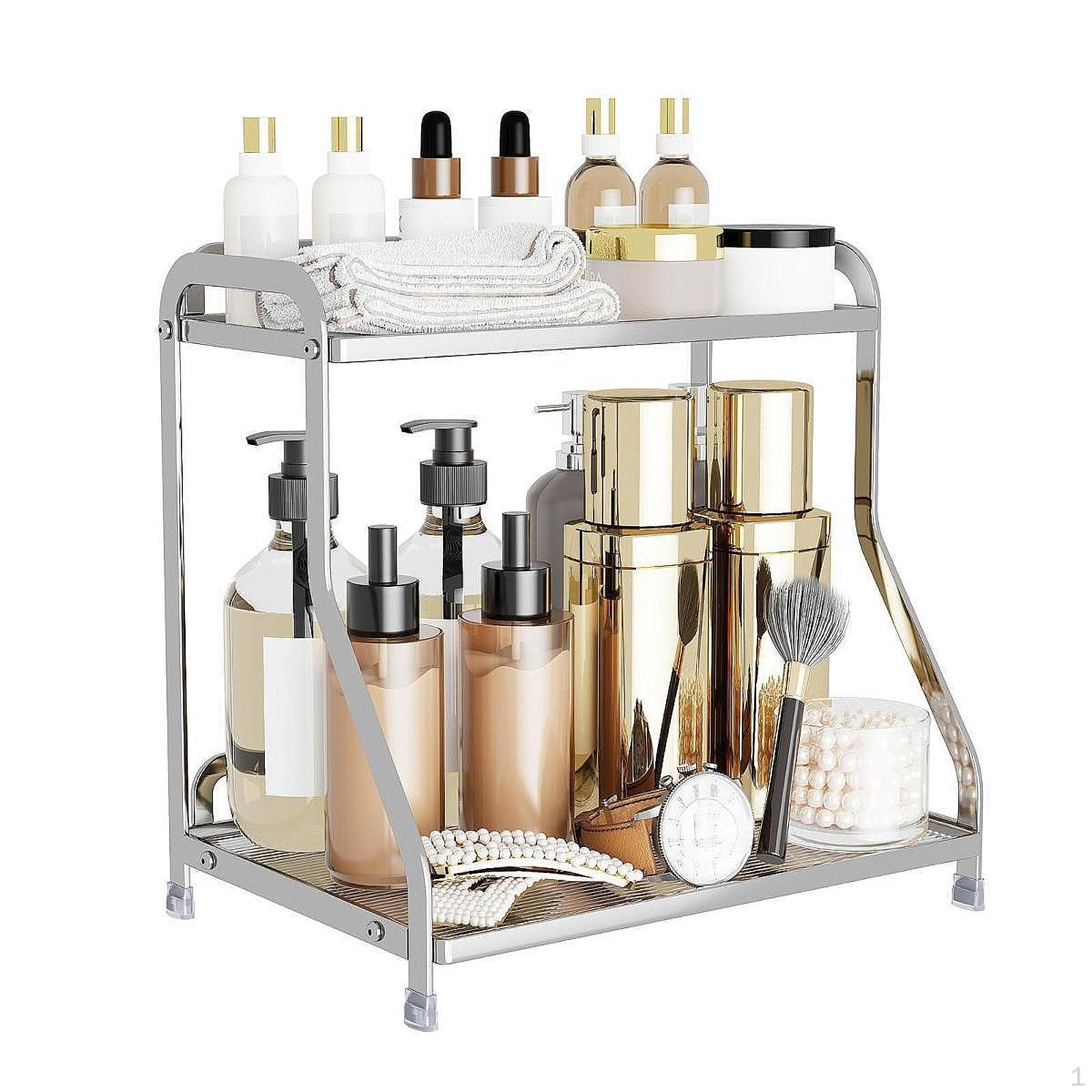 

Двухъярусный органайзер для косметики на столешницу в ванной Argent