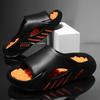 Fashion Men's Slippers Summer Outdoor Fashion Anti-slip Beach Sandals Platform Trend Couples Home Bathroom Slippers Thick Soled Sandals