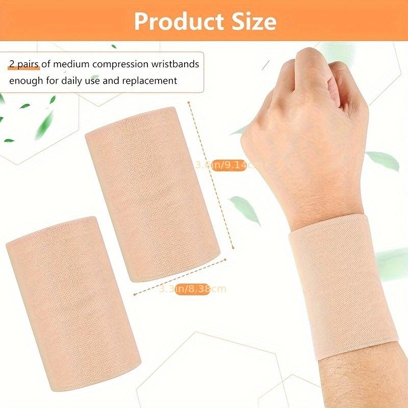 FlexiSupport Breathable Compression Wristband, Elastic Sports Wrist Support Strap, Hand Wash Only - Medium Size