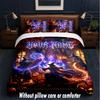 Witchcraft Theme Custom Text Or Name 3Pcs Bedding Set,1 Flat Sheet & 2 Pillowcases Personalized Home Bedding