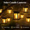 4/2/1PC Solar Palace Lantern Outdoor Hanging Waterproof LED Decoration Flashing Flameless Candle Light, Used for Christmas Party Decoration