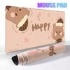 Kawaii Brauner Bär Mauspads Schreibtischdekoration Rutschfeste Matte Cartoon Büro Großes Mauspads PC Tastatur Zubehör Niedliche Tier-Pads