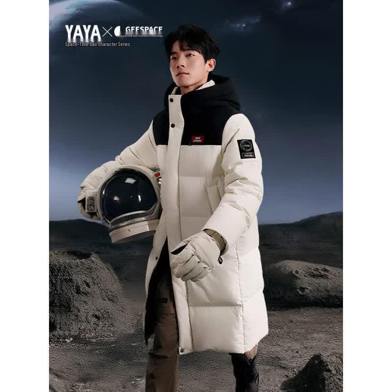 YAYA Унисекс Длинная пуховая куртка для сильных холодов XL