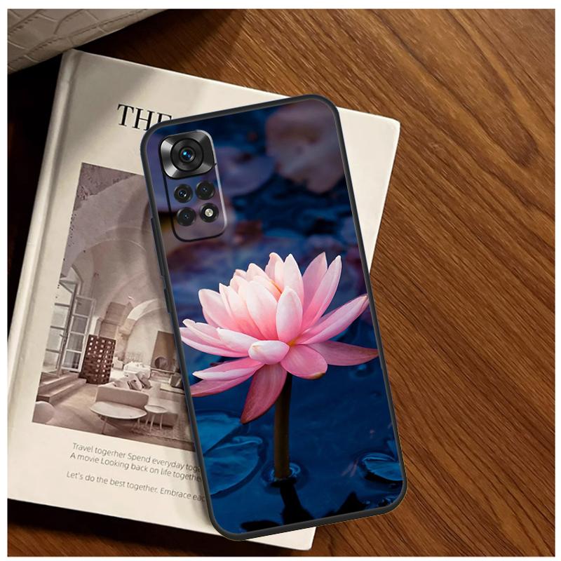 Summer Lotus Case For Xiaomi Redmi Note 14 9 10 11 12 13 15 Pro Plus Cover For Redmi 15 C 14C 12C 10C 13C
