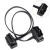 60Cm Flat And Thin Obd2 16-Pin Extender Male To Female Obd 16-Pin Adapter Elbow Elm327 Automotive Detection Cable