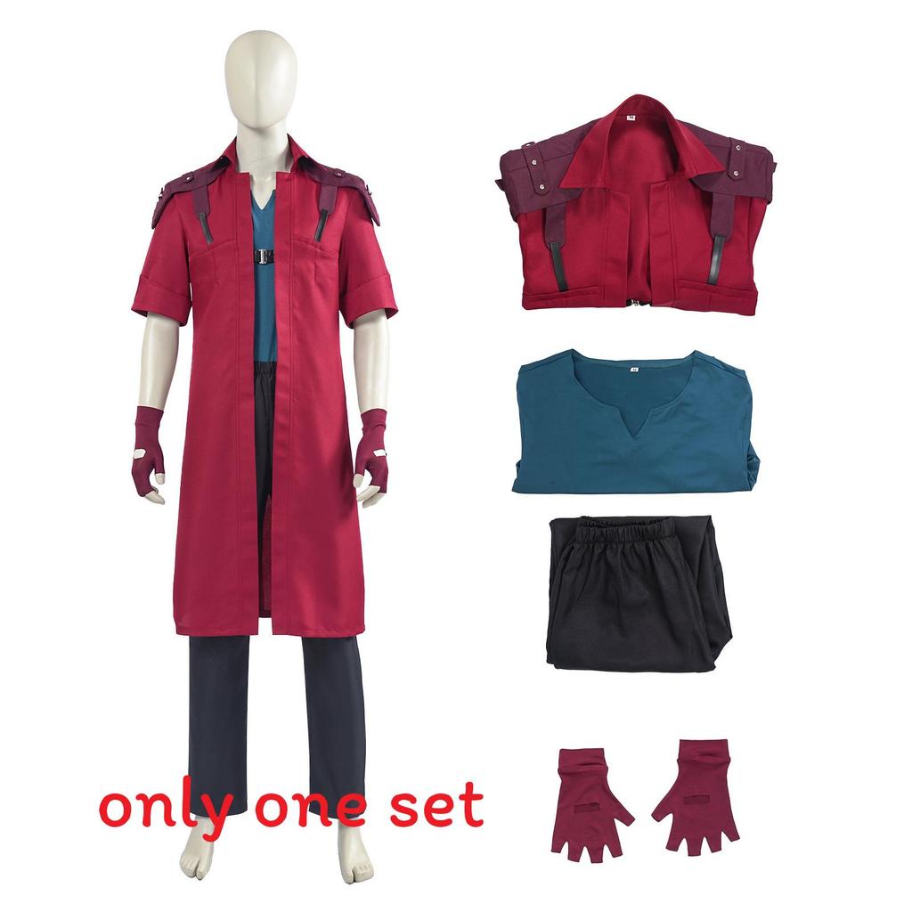 Cosplay kostým Dante z Devil May Cry z polyesterové látky pro anime role play