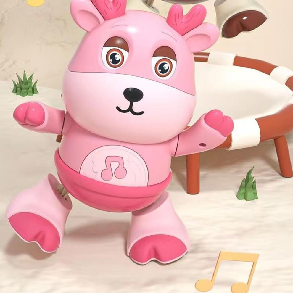 Interactive Dancing Cow Toy with MusicSynced Moves and ColorChanging LED Lights for Toddlers