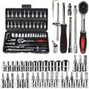 Versatile Socket Ratchet Wrench Kit 1/4-Inch Drive Car Repair Tool Set  For Motorcycle Repair