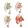 Japanisches Haaraccessoire Fächer Quaste Haarnadel Vintage Kopfschmuck Hanfu Dekoration Für Kinder Mädchen Blumen Haarspange