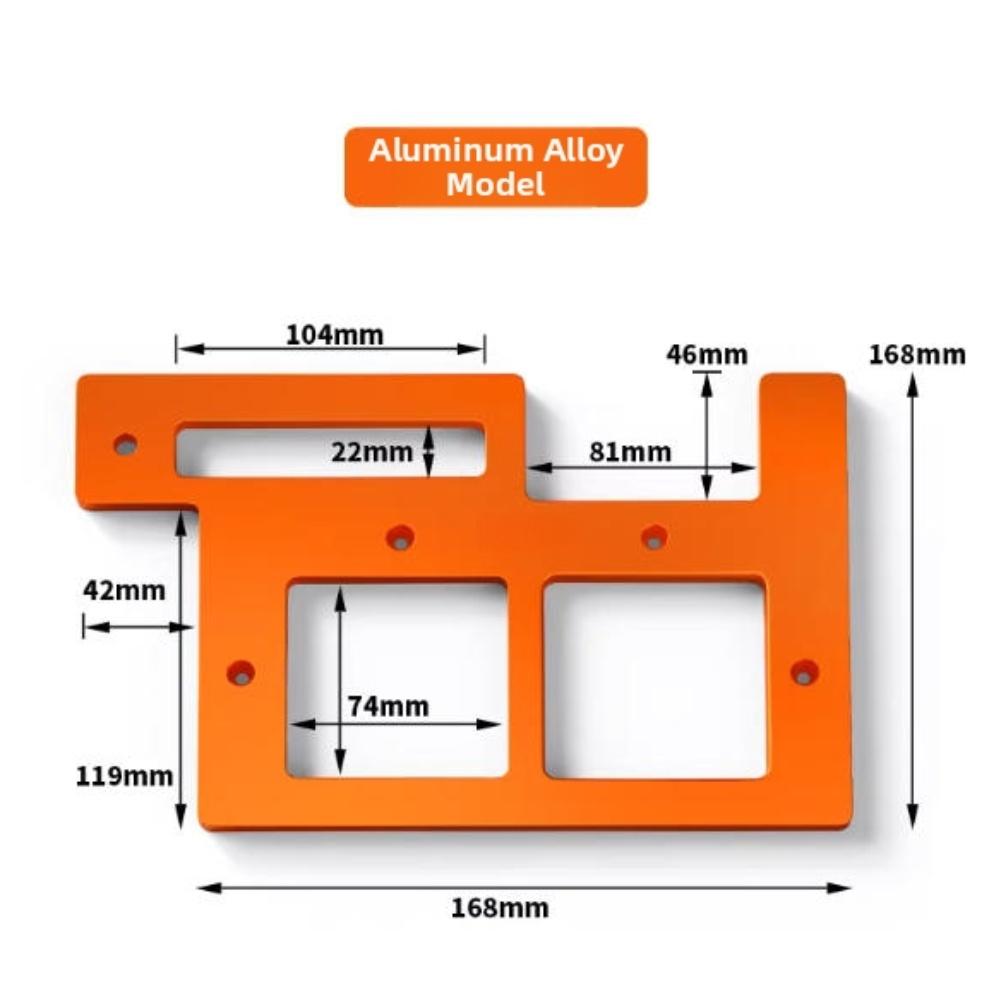 For 86 Switches Grooving Template Slotting Jig Orange Precision Grooving Stable Positioning Handle Locking Hole