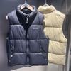 Trade Surplus Autumn and Winter Thickened Warm Stand-Collar Cotton Vest for Men and Women, Couple Style Trendy Brand Versatile Casual Outerwear