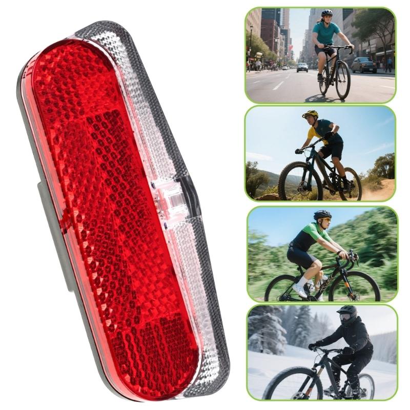High Brightness Long Lasting Waterproof ABS LED Rear Light for 36V And 48V Regular Bicycles And E Bikes Night Riding