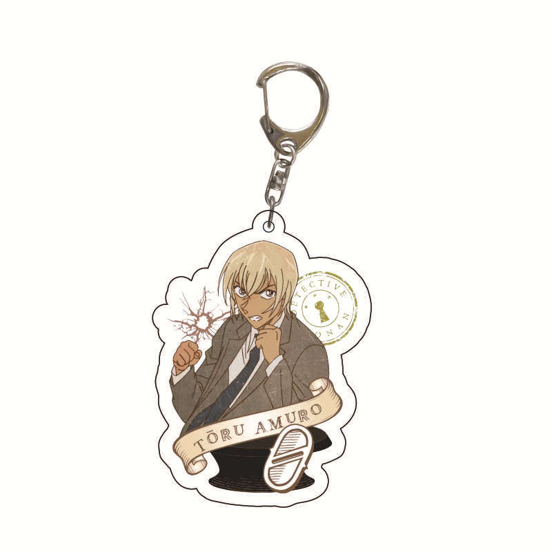 

Anime Figure Accessories Detective Conan Acrylic Keychain Mouri Ran Transparent Pendant Cute Cross Border 5.5cm