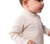 Petit Bateau Collared Long Sleeve Bodysuit A0E9A Size 24 86cm Beige, Months,