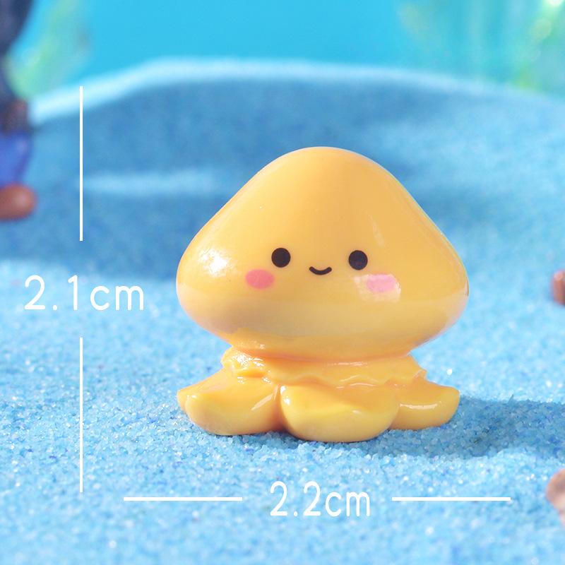 Niedliche Quallen Meerestier Dekorationen, Unterwasserlandschaft Harz Accessoires und kleine Ornamente