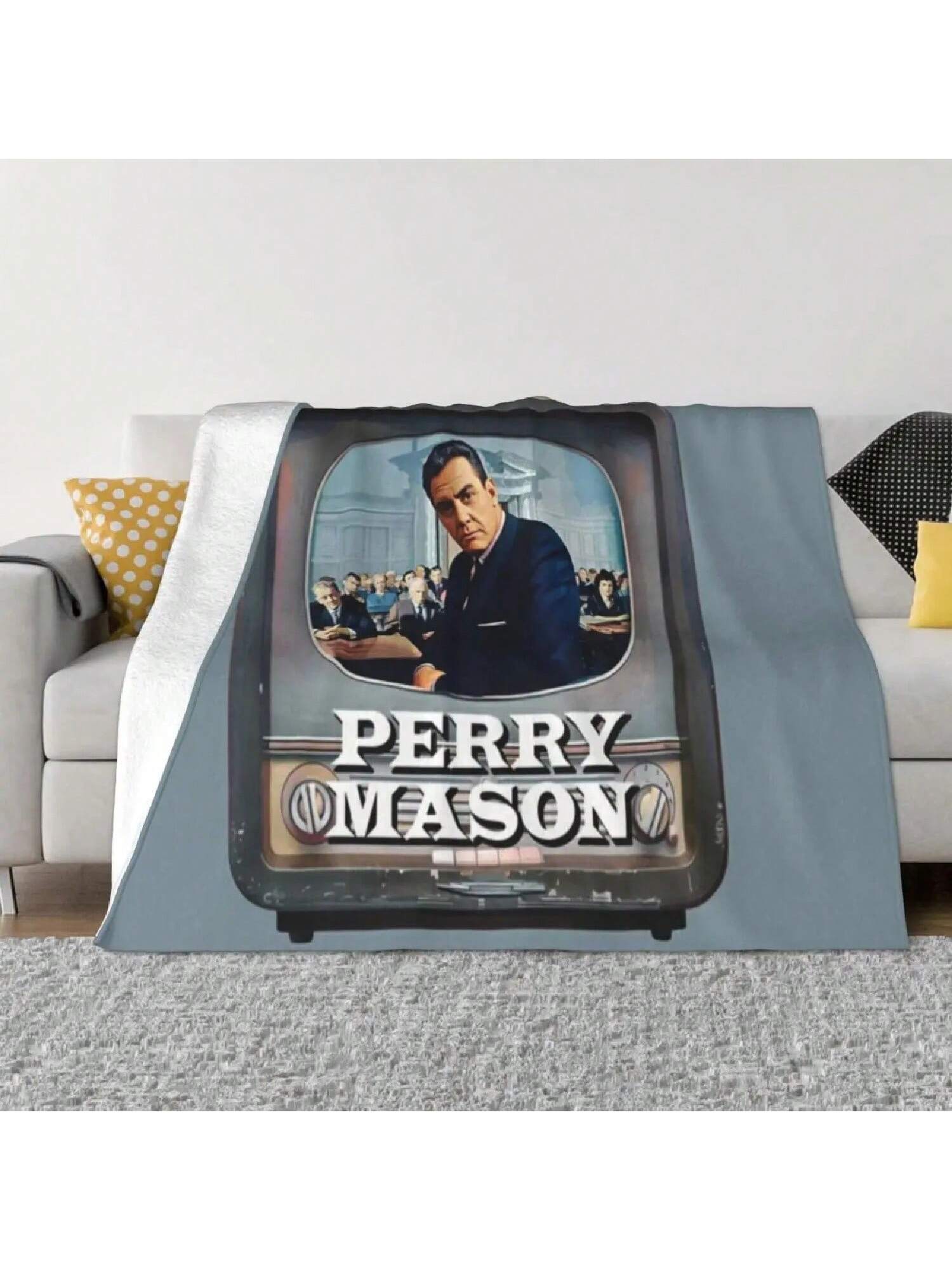 Фланелевое одеяло Perry Mason 1957 Ультрамягкое Супертонкое 75X95CM