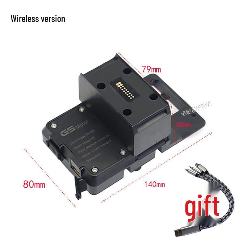 Modifizierter kabelloser Lade-USB-Handyhalter & Navigationshalterung für BMW R1200RT/R1250RT