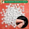50Pcs/Pack 2cm Christmas Natural Snowflake Decorations Christmas Tree Hanging Ornament Pendant Christmas Decoration DIY Craft