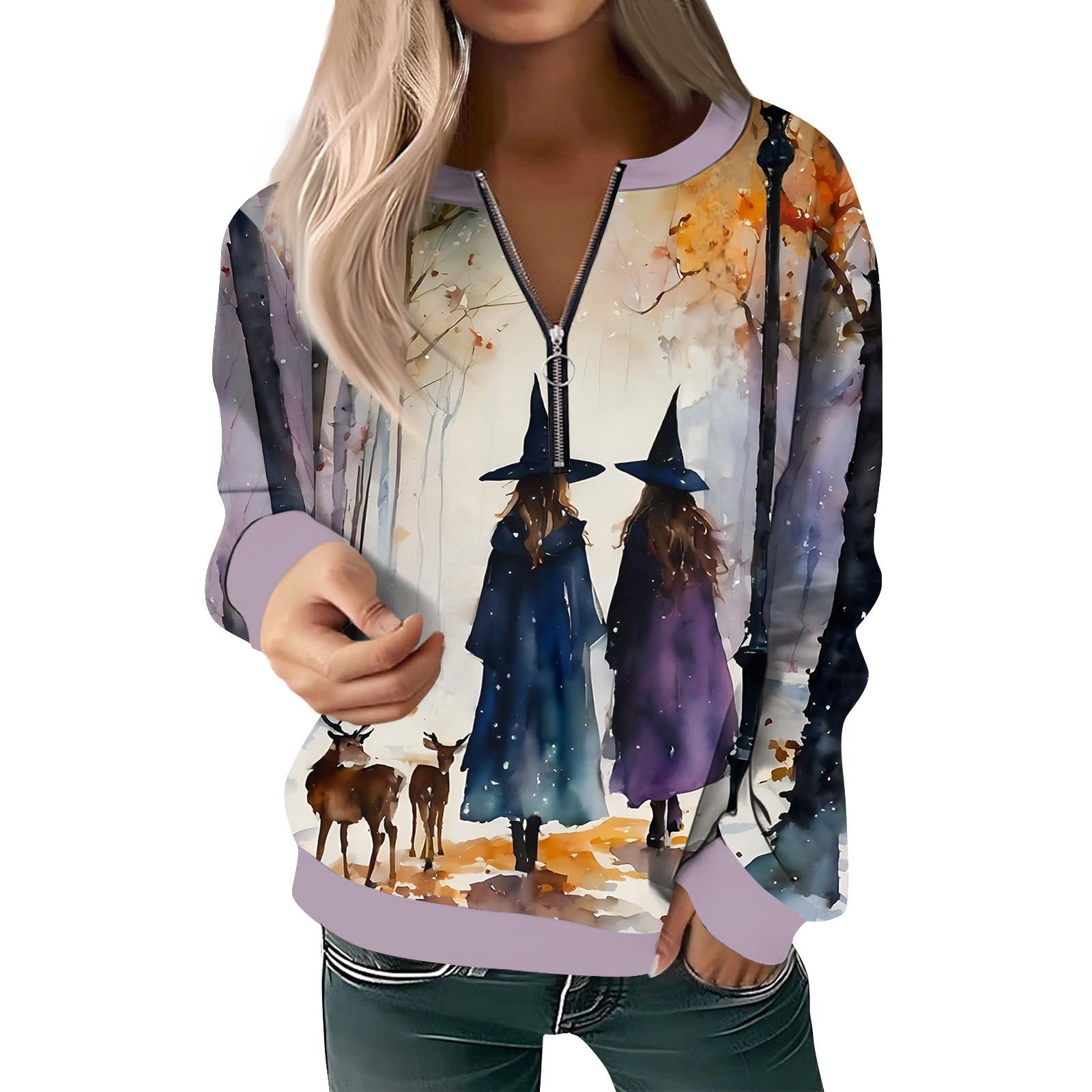 

Женская толстовка, пуловер, базовый пуловер на молнии, V-образный вырез, длинный рукав, повседневный пуловер на все сезоны XL