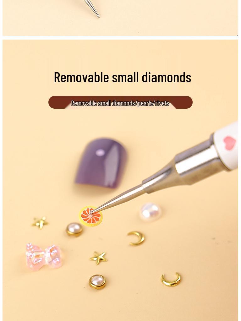 Dual-Ended Rhinestone Wax Pencil for Nail Art