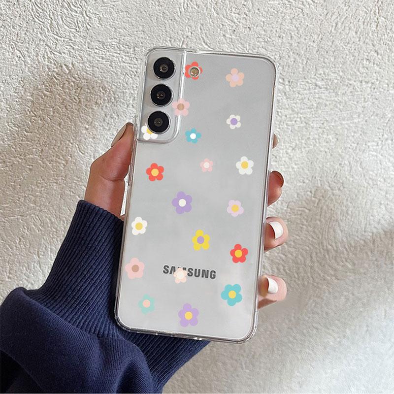 Love Heart Clear Case For Samsung Galaxy S22 S20 FE S21 S10 S9 Plus Note 20 Ultra 10 Lite Soft Phone Shell