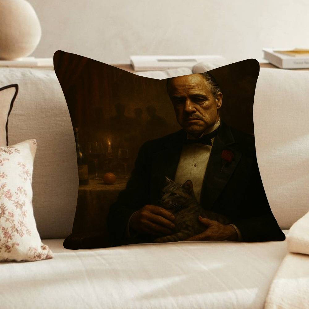 Classic Movie Gangsters The Godfather Personalized Pillow Cover Kids Bedroom Wild Party Decor Pillowcase Birthday shower Gift