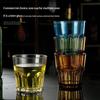 Acrylic Whiskey Cups Unbreakable Transparent Beer Cup Plastic Coffee Milk Breakfast Cup Spirit Glass Drinkware Juice Tea Cup