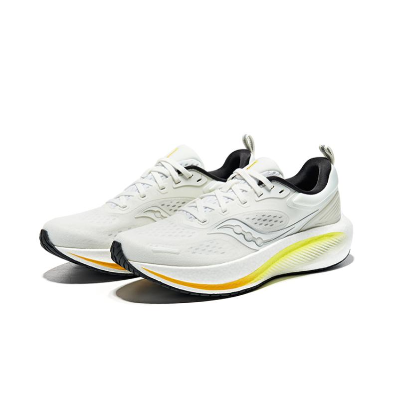 SAUCONY Surge 3 Cushioning And Breathable Low Top Casual Running Shoes Men's White Black Saucony S28221-1