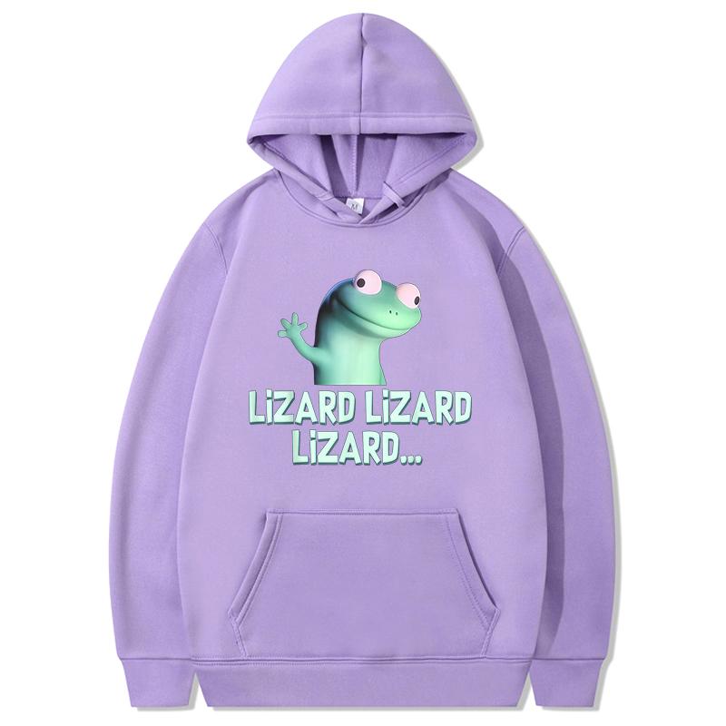 

Lizard Meme Graphic Hoodies Long Sleeve Winter Hooded Sweatshirts Funny Cartoon Graphic Printing Pullovers for Men/Women Hoodie 3XL