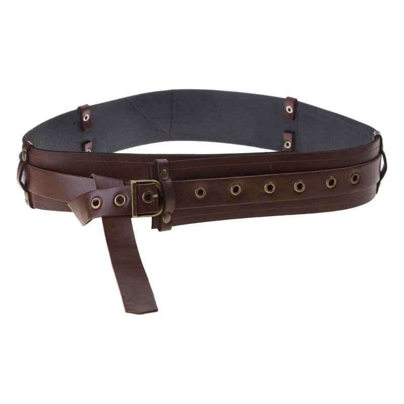 

Cosplay Adult Waist Belt with Pin Buckle Knot Design Waistband PU Waist Belts for Women Medieval Style Pants Belt 1