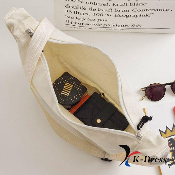 Half-Moon Crossbody Canvas Eco Bag (2 Colors)