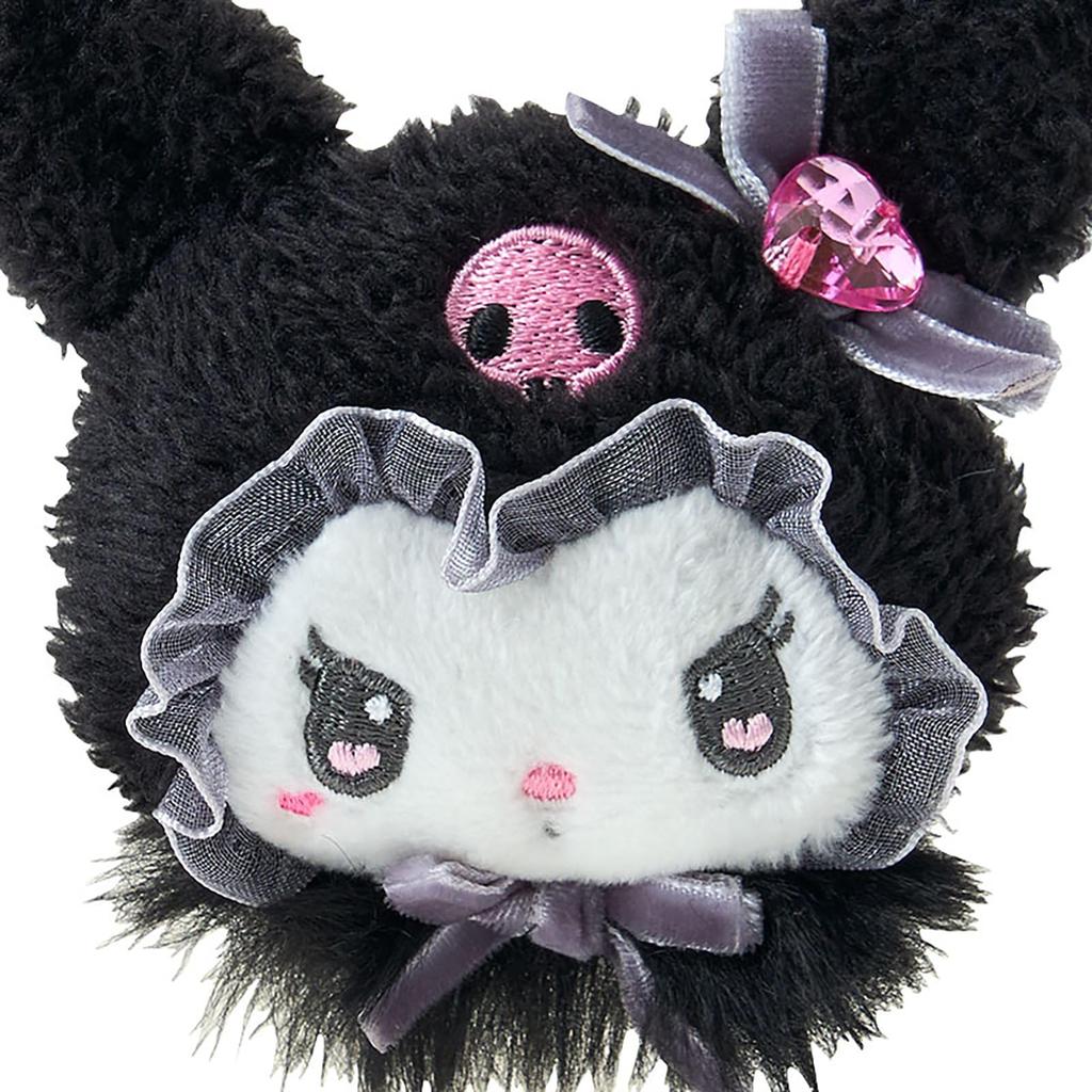 Sanrio Face Hair Clip Saroumi Polyester and Ages 3 and 552127 (Mellow Rabbit) Kuromi, Steel, Up,
