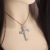 New European and American Cross Necklace for Men and Women Zircon Pendant Collarbone Chain Jewelry