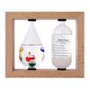Chaya Sangyo Thermometer/Hygrometer, Beige, Height 14.5cm X Width 17.5cm X Depth 6cm