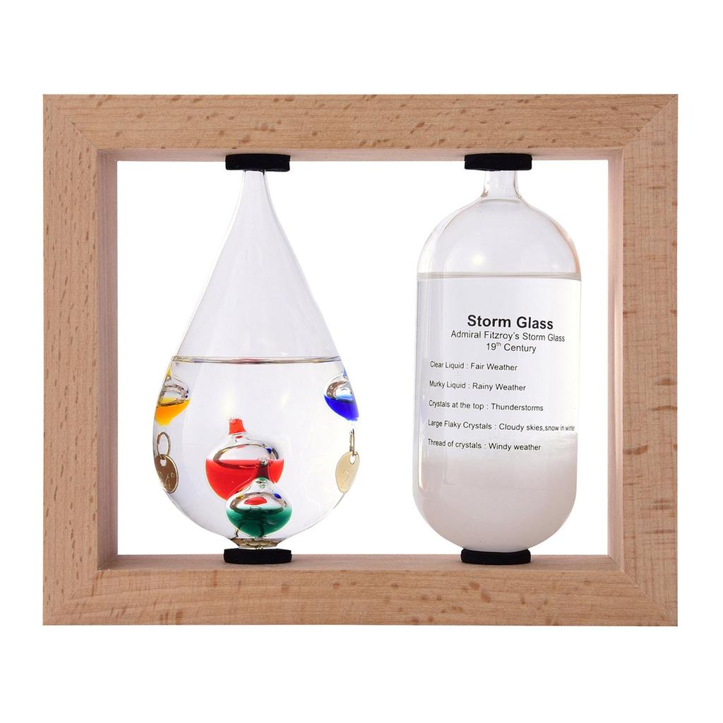 Chaya Sangyo Thermometer/Hygrometer, Beige, Height 14.5cm X Width 17.5cm X Depth 6cm