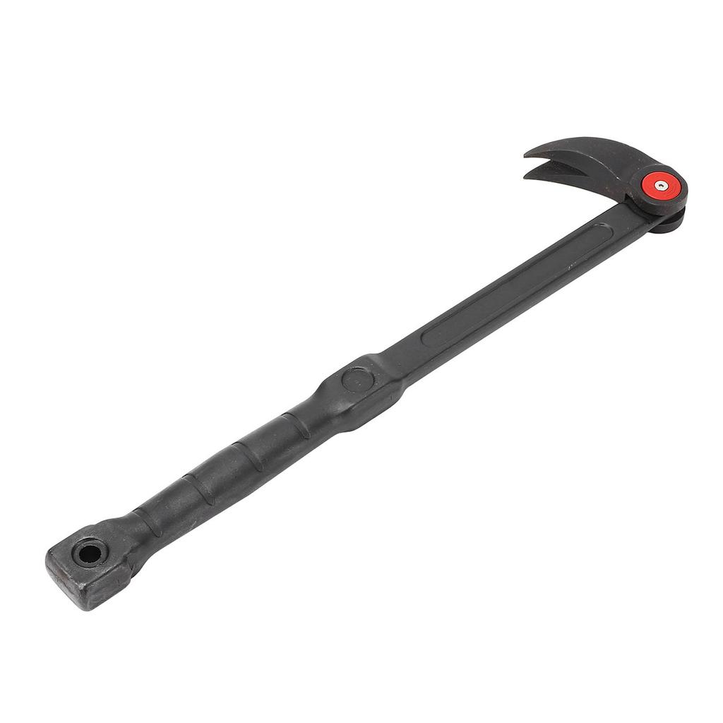 14in Rolling Head Pry Bar Cr V Steel Multifunctional Ratchet Tire Wrecking Bar for Automotive Repair