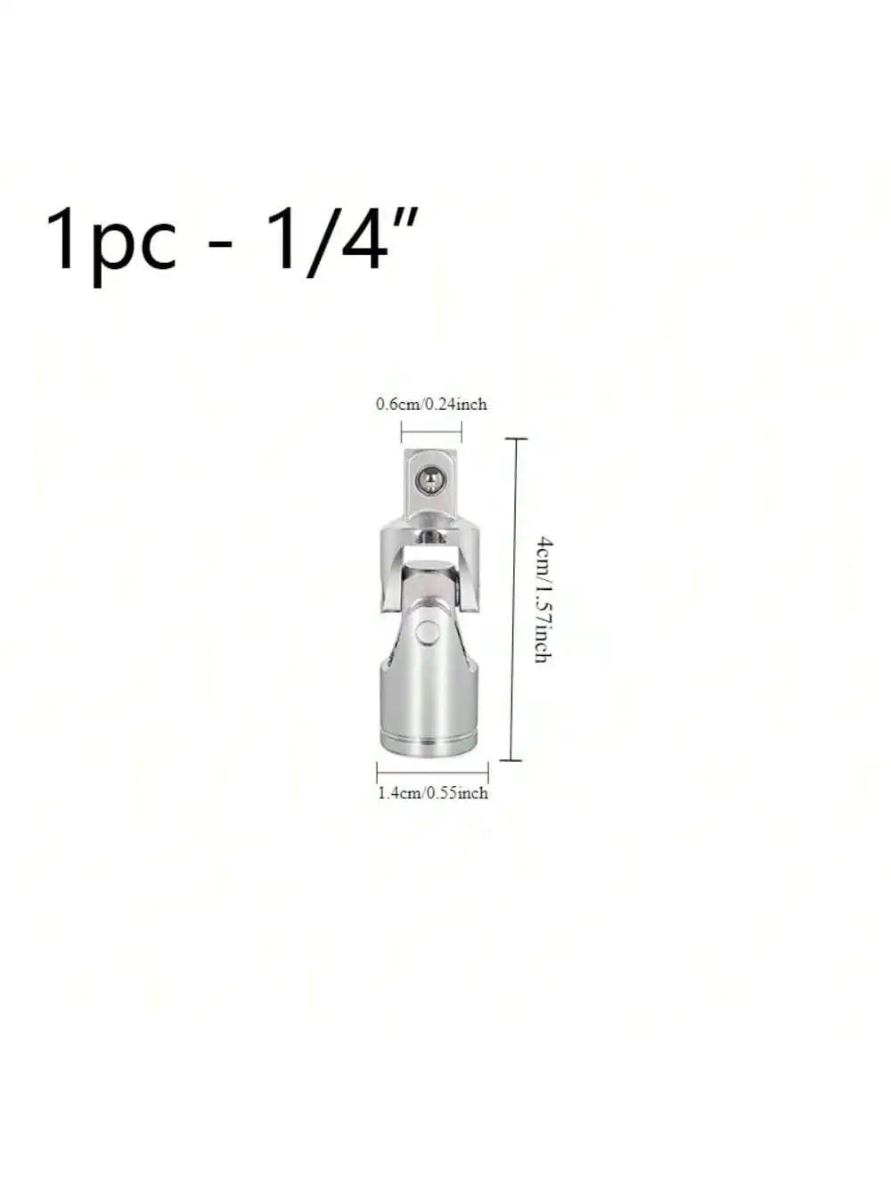 

Ударний універсальний шарнірний набір торцевих головок Професійний шарнірний перехідник для торцевих головок 3/8 дюйма 1/2 дюйма 1/4 дюйма Торцева головка з шарніром, що обертається на 360° білий