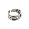 Anello Semplice Retrò Industria Pesante Argento Sterling 925 da Donna Senso di Alta Gamma Lusso Leggero Coreano Ins Vento Freddo Design di Nicchia Gioielleria