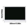 15  HD Screen Touch Button Digital Photo Frame Alarm Clock MP3Celsius4 Movie Player   Black