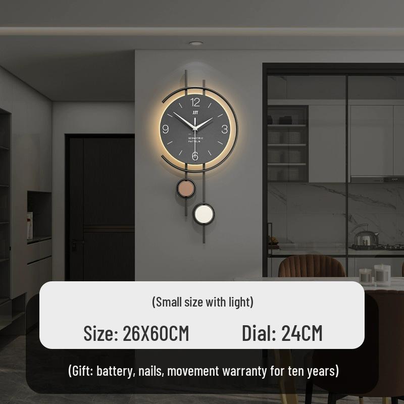 Modern Silent Wall Clock for Living Room or Restaurant Decoration