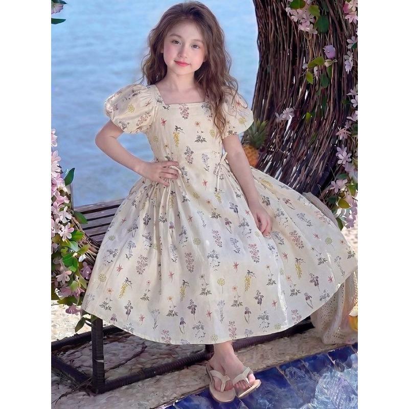 

Sweet Girl s Dress - Summer Children s Princess Floral Dress 130