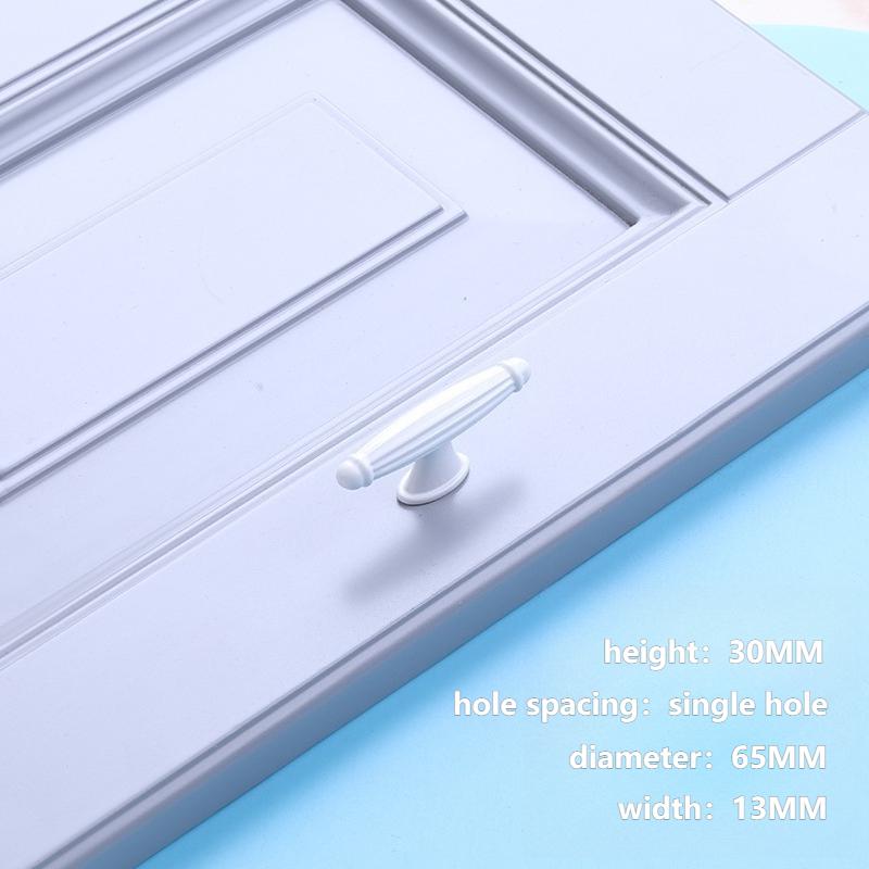 2/6/10pcs White Cabinet Handles & Knobs - Aluminium Alloy Modern Furniture Hardware for Kitchen/Closet/Cupboard/Drawer