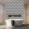 3D Black and White Geometric Peel and Stick Wallpaper Self Adhesive Contact Paper Removable Waterproof Thicken Wallpaper For Furniture Renovation