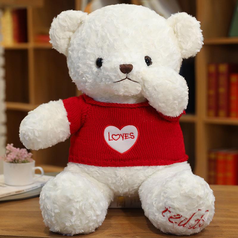 Clothes Teddy Bear Doll Plush Teddy Bear Sweater Hug Bear Doll Girl Soothing Ragdoll