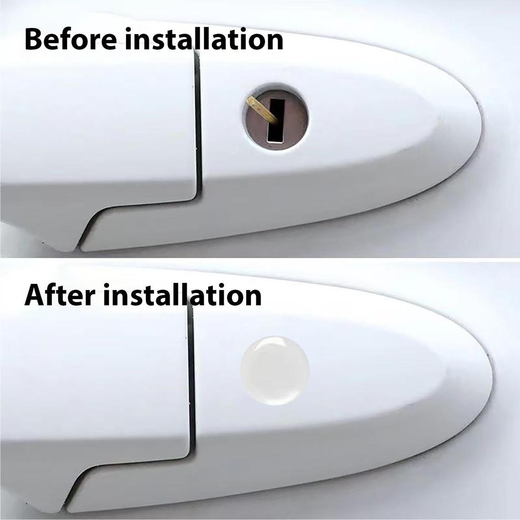 Car Door Lock Keyhole Cap Key Cylinder Cap Proof Protective Cap Trim Cover