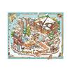 PET Miniature Landscape Sticker DIY Miniature Scene Collage Creative Cabin Scene Sticker