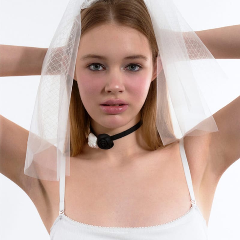 VINAJ Double Jenny Rose Choker (Black)