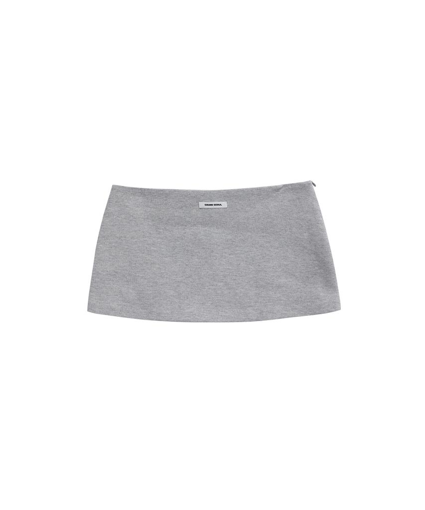 Crank Pk Micro Skirt_Melange Gray