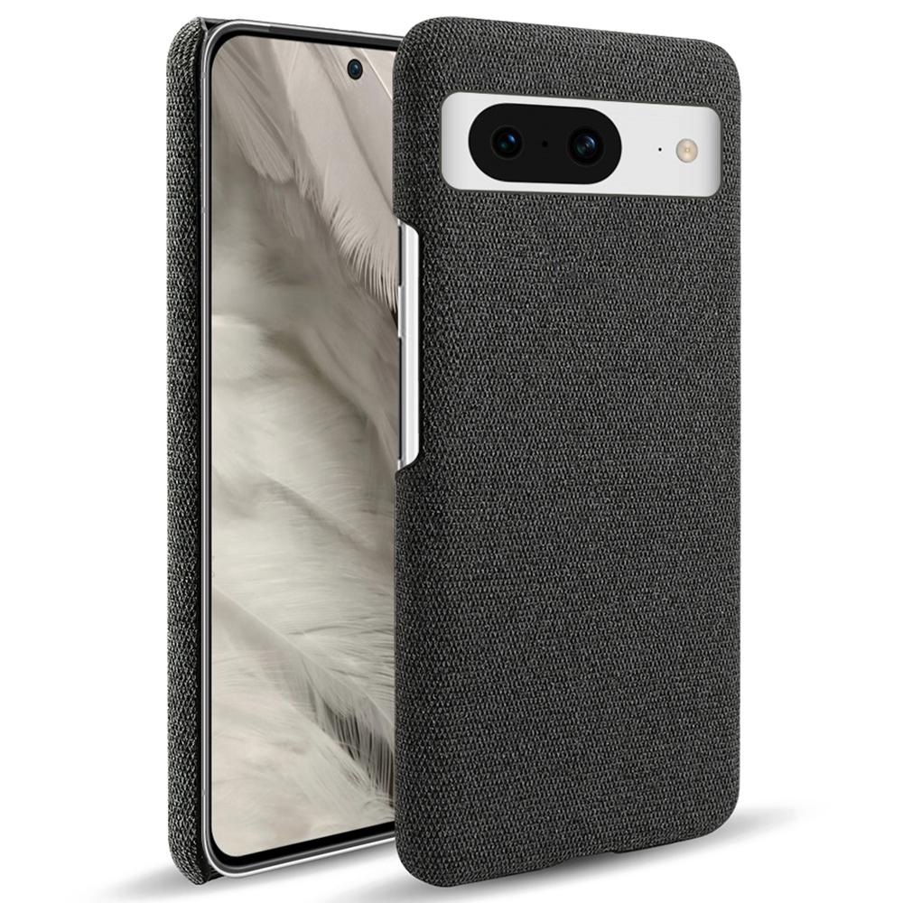 For Google Pixel 8 Case Solid Color Cloth Texture Hard PC Protective Phone Cover